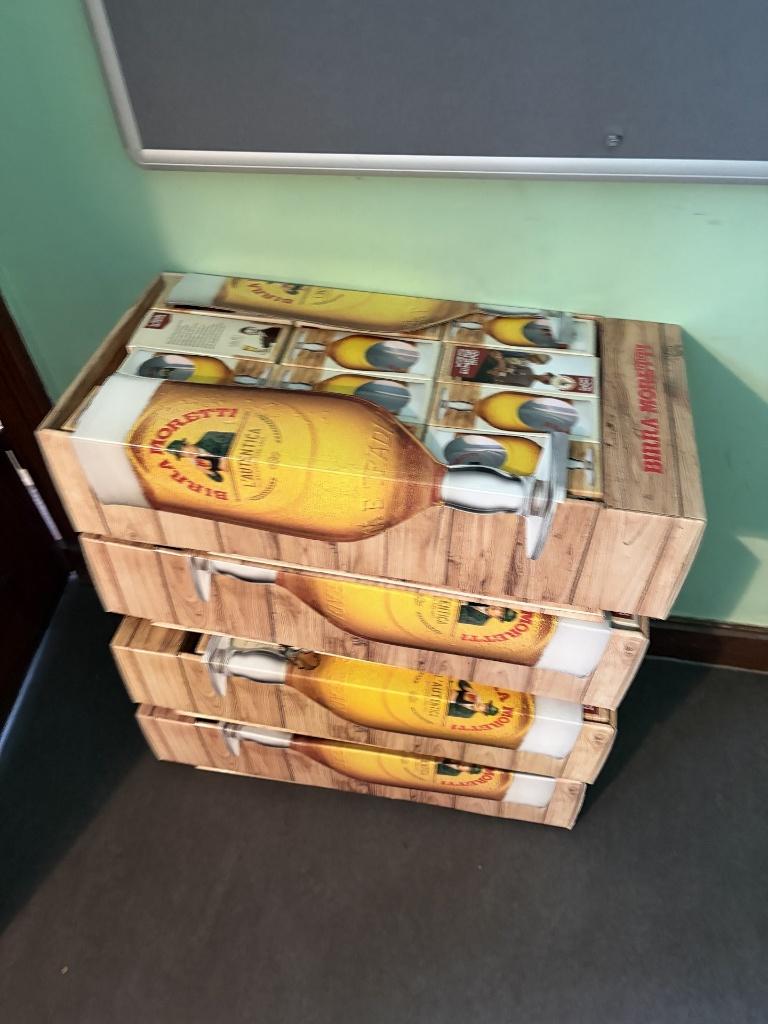 96x Birra Moretti glas 25cl, Verzamelen, Ophalen of Verzenden, Nieuw, Bierglas