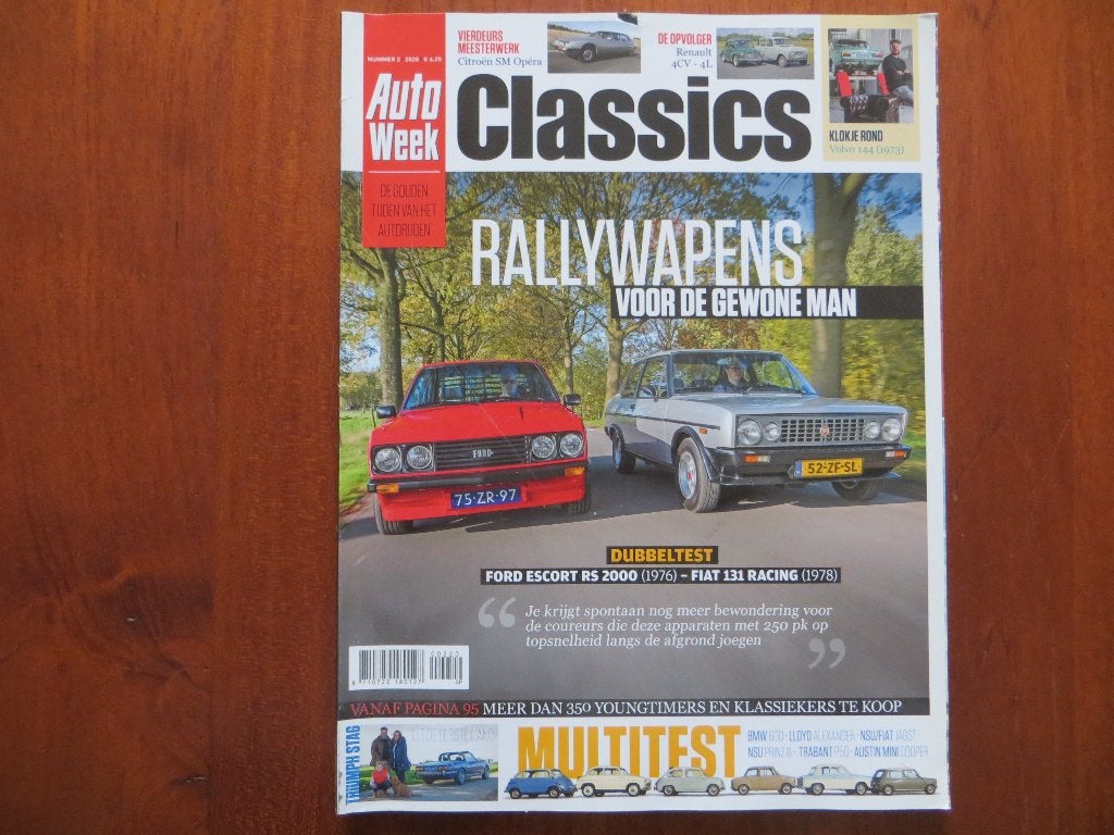 Autoweek Classics 2 2020 Ford Escort RS 2000 Fiat 131 Racing, Ophalen of Verzenden, Nieuw, Ford