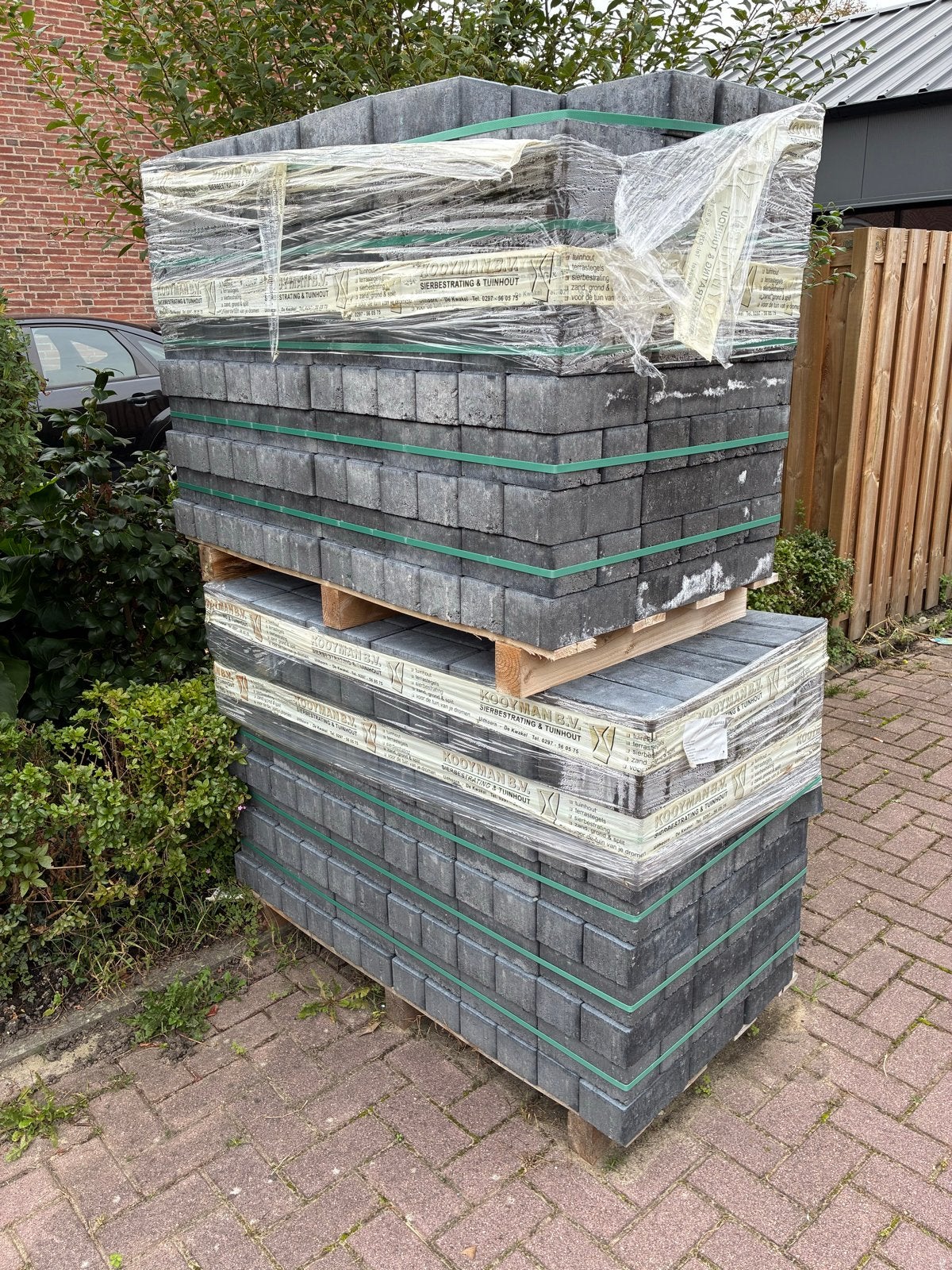 Betonklinkers BKK zwart 15m2, Ophalen, Klinkers, Nieuw, 10 m² of meer