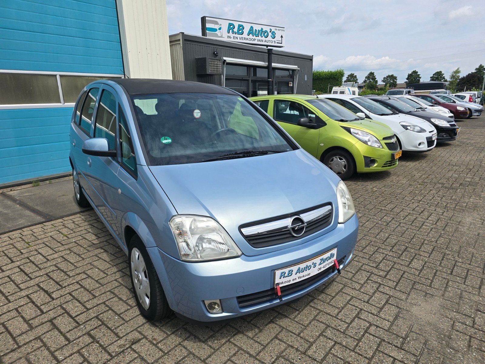 Opel Meriva 1.6 16V 77KW 2007 Blauw, Auto's, Voorwielaandrijving, Zwart, 4 cilinders, Blauw