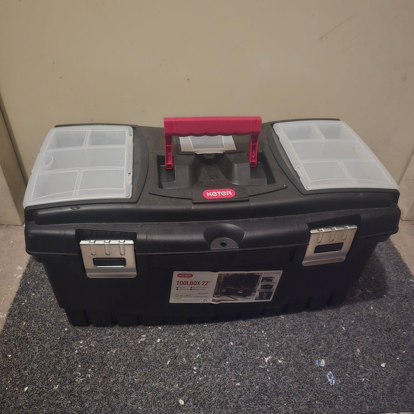 Keter Toolbox 22" - Handige Gereedschapskist, Ophalen, Zo goed als nieuw