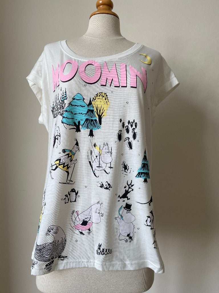 Moomin t-shirt nieuw mt L, Wit, Maat 42/44 (L), Nieuw, Ophalen of Verzenden