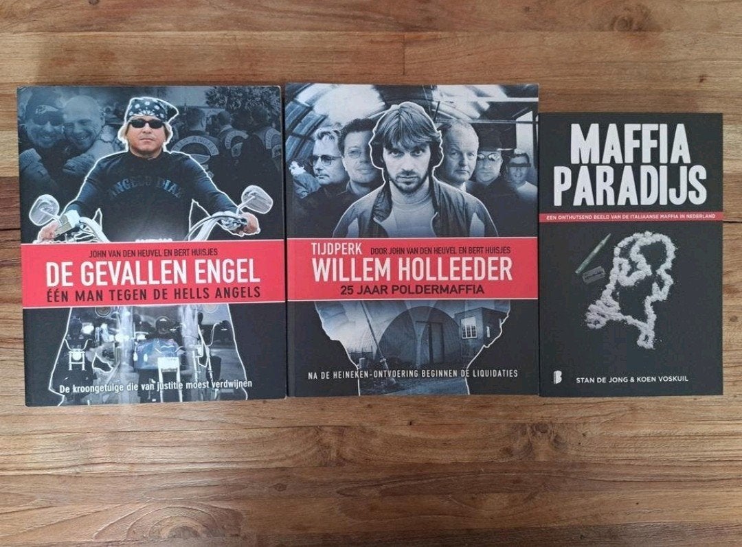 Boeken: De Gevallen Engel, Willem Holleeder, Maf, Ophalen of Verzenden, Zo goed als nieuw, Diverse auteurs