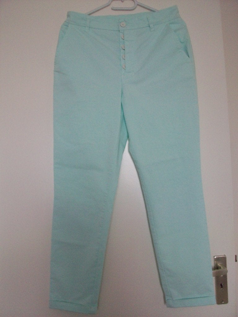 penn&ink broek met knoopsluiting, maat 36, zachtblauw, NIEUW, Penn & Ink, Blauw, Nieuw, Ophalen of Verzenden