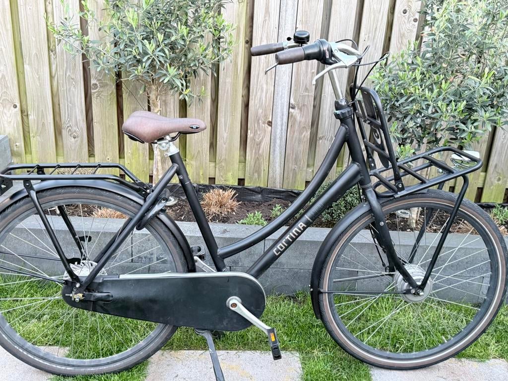 Cortina u4 frame 57, 28 inch zwart 7 versnellingen, 56 cm of meer, Ophalen, Zo goed als nieuw, Versnellingen