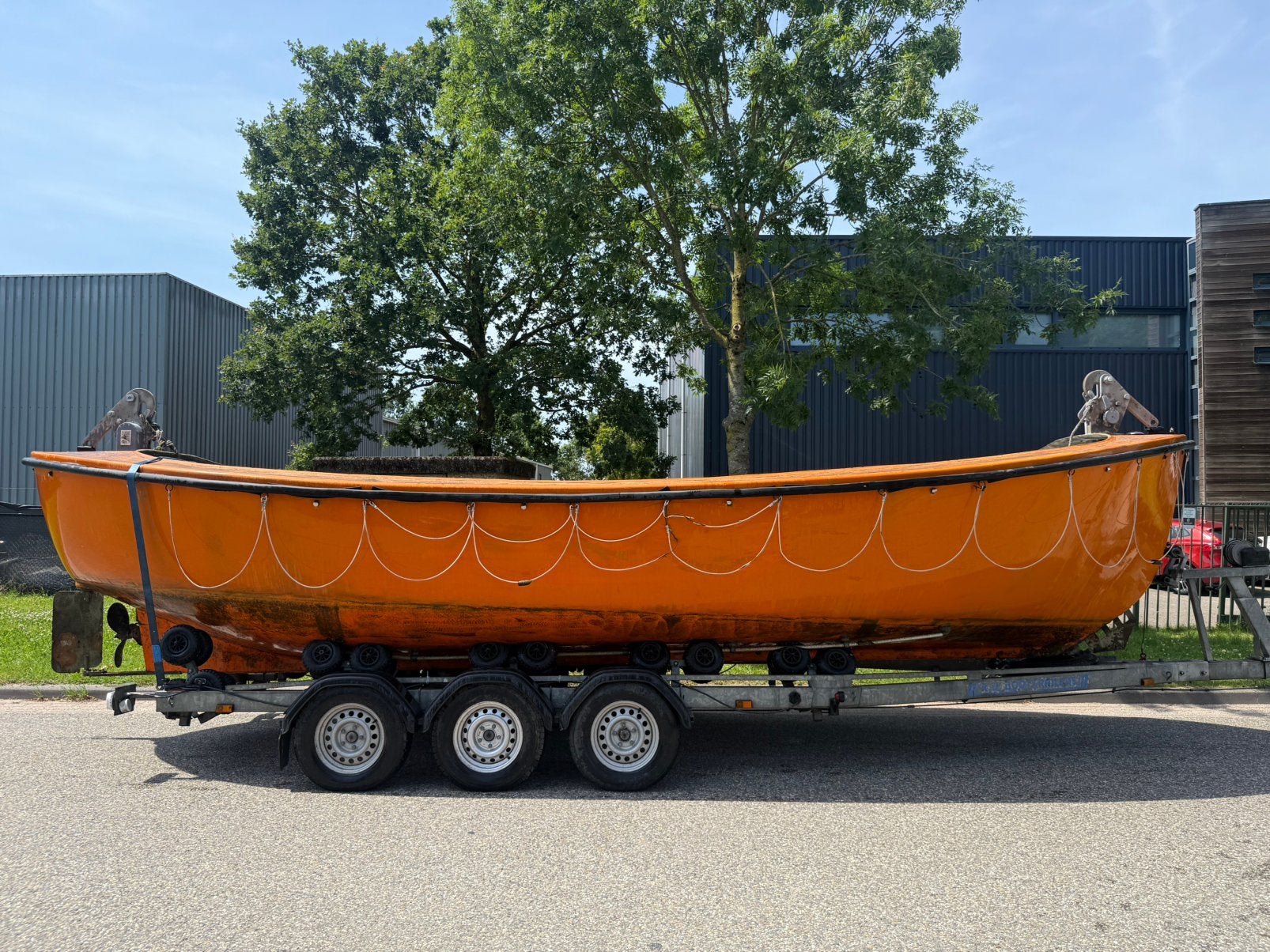 Watercraft reddingssloep, Watersport en Boten, Sloepen, Gebruikt, 8 m, Polyester, Reddingssloep