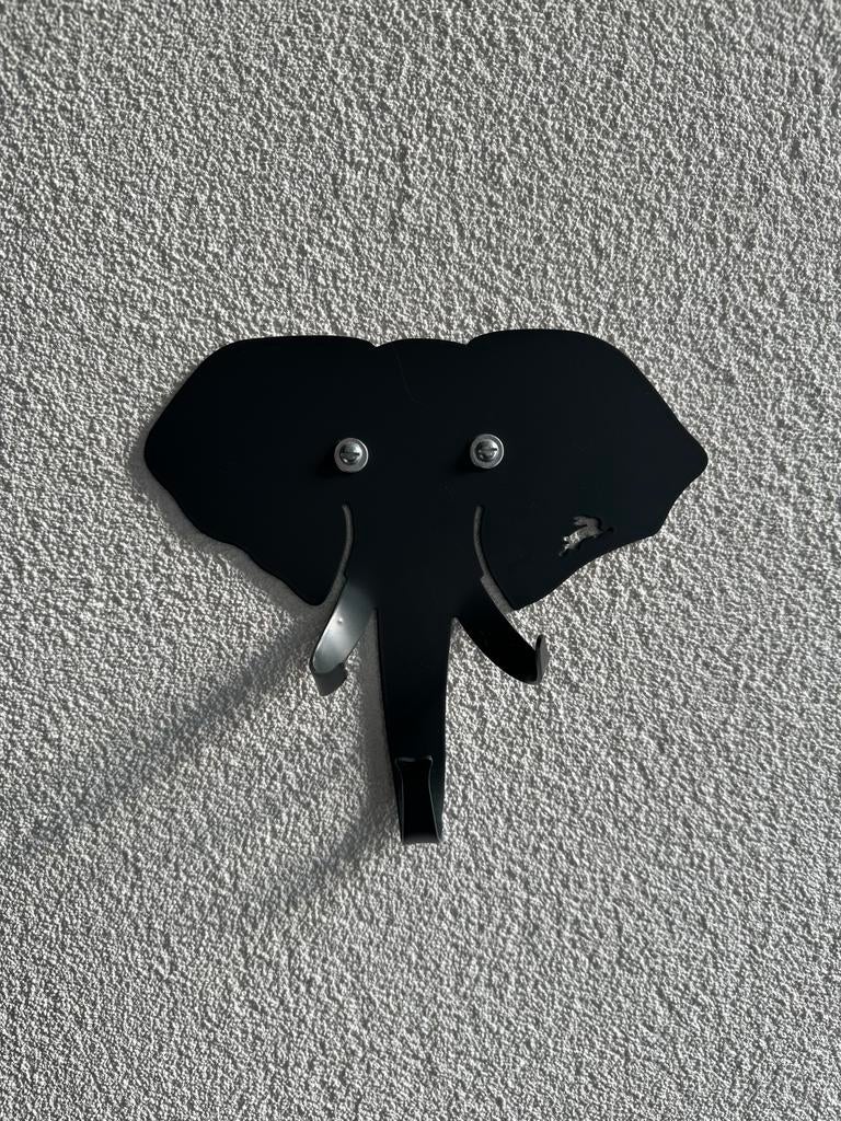 2x Design Kapstok Olifant - Rood & Antraciet, Huis en Inrichting, Woonaccessoires | Kapstokken, Wandhaken, Ophalen of Verzenden