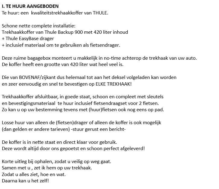 trekhaakkoffer, koffer, 'dakkoffer' /  dakkoffer, Auto diversen, Ophalen, Zo goed als nieuw