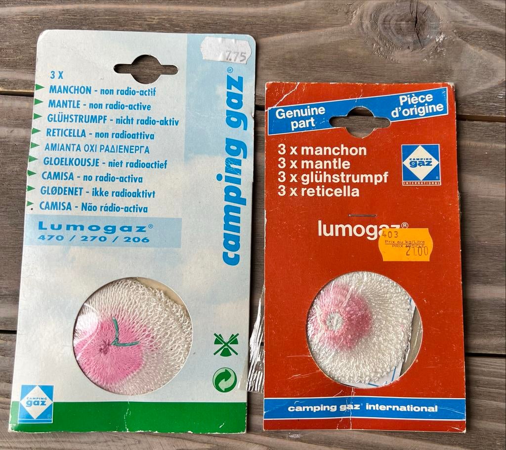 Campingaz Lumogaz gloeikousjes, 2 verpakkingen, Ophalen of Verzenden, Nieuw