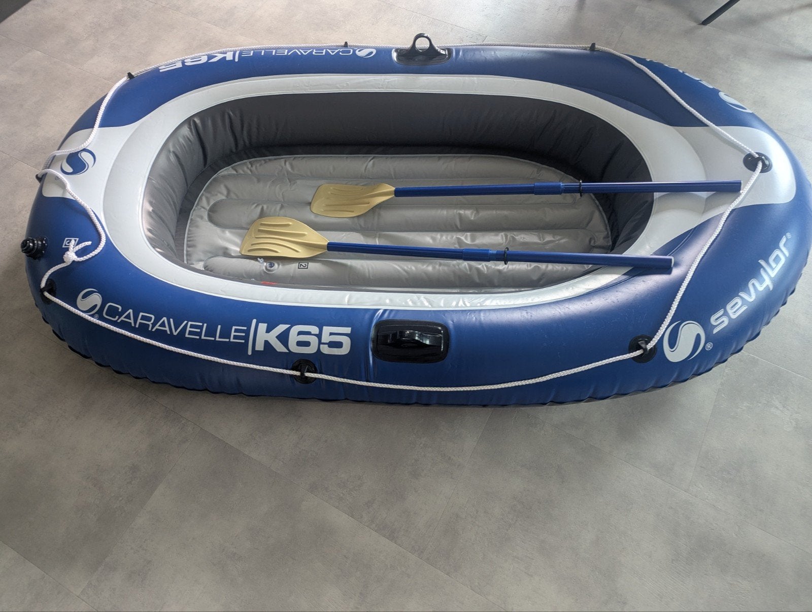 Speelboot. merk Caravelle K65.  Lengte 2.20m Breedte1.10m, Ophalen, Zo goed als nieuw