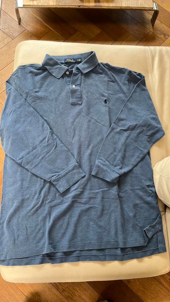 Polo Ralph Lauren longsleeve origineel, Ophalen of Verzenden, Zo goed als nieuw, Maat 56/58 (XL), Blauw
