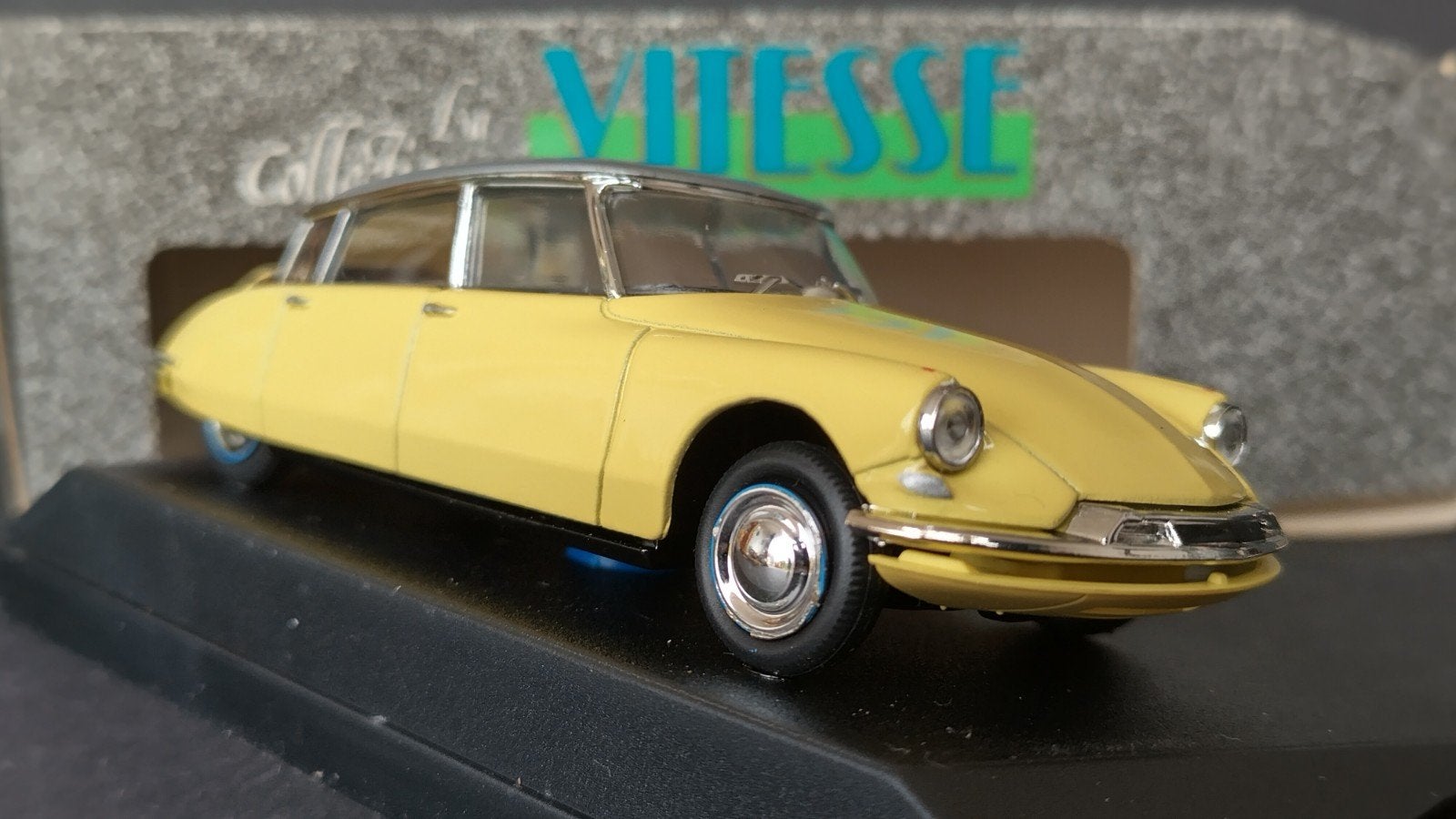 Citroen DS 19 Geel 1:43 Vitesee Pol, Overige merken, Auto, Verzenden, .