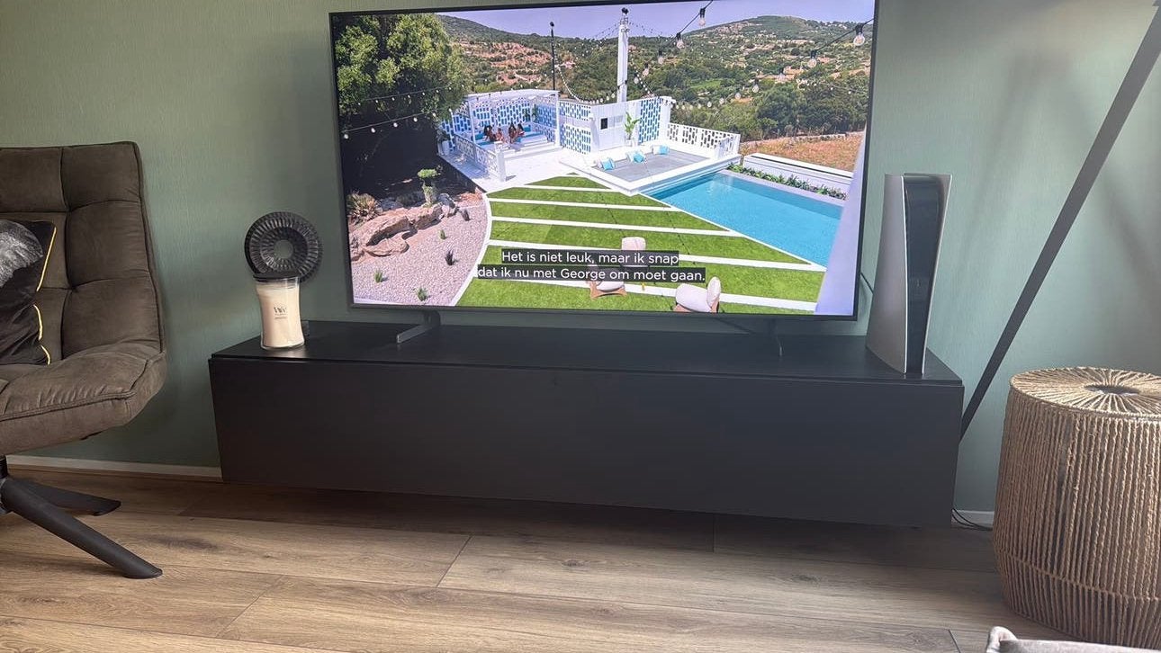 Zwart tv meubel 160cm, Ophalen