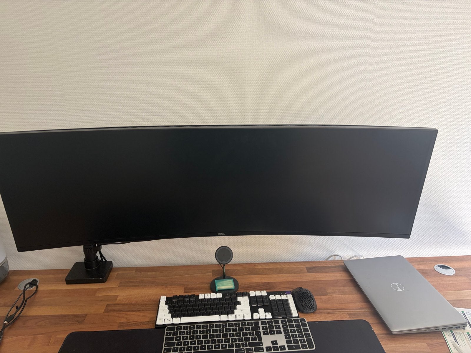 Dell UltraSharp U4919DW 49 inch Curved Monitor inclusief Arm, Ophalen, IPS, Curved, Zo goed als nieuw