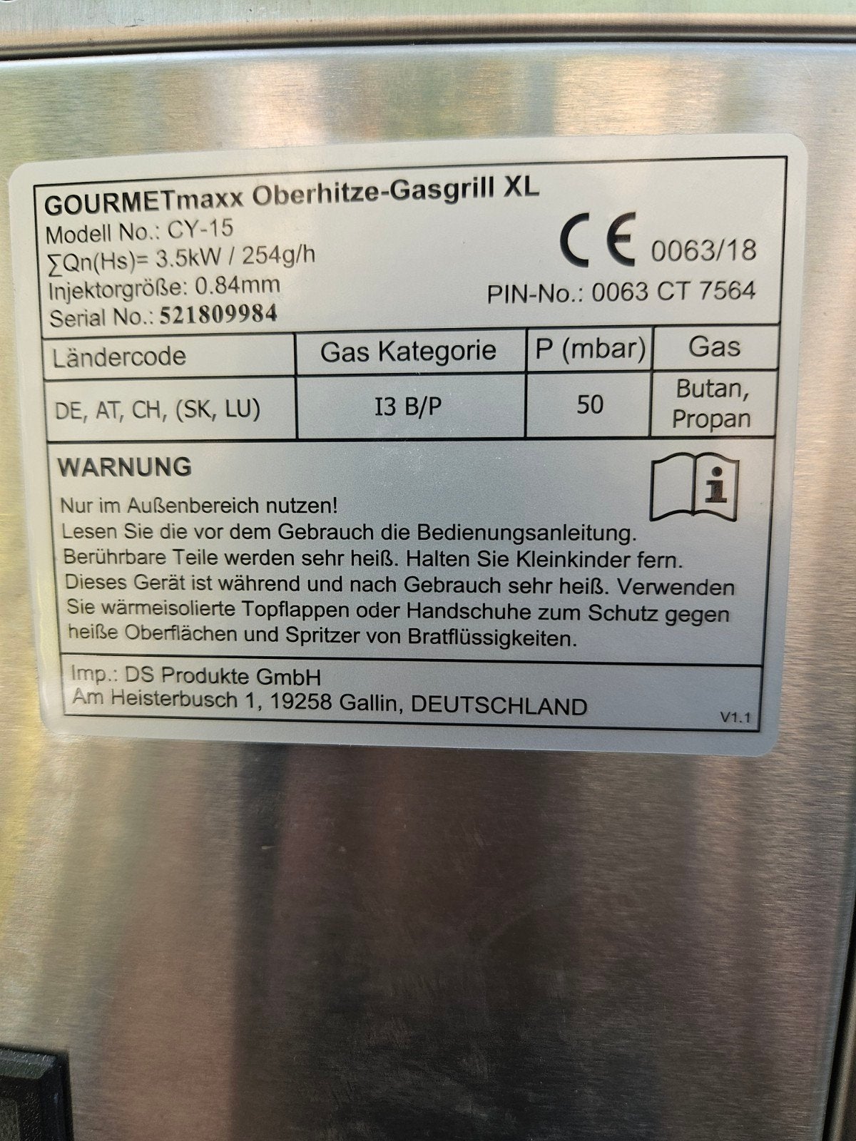 Beef Grill XL Gasgrill - Zo goed als nieuw, Ophalen of Verzenden, Zo goed als nieuw
