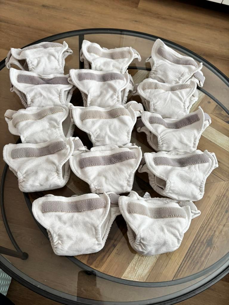 14 newborn huda luiers, Ophalen of Verzenden, Zo goed als nieuw, Jongetje of Meisje