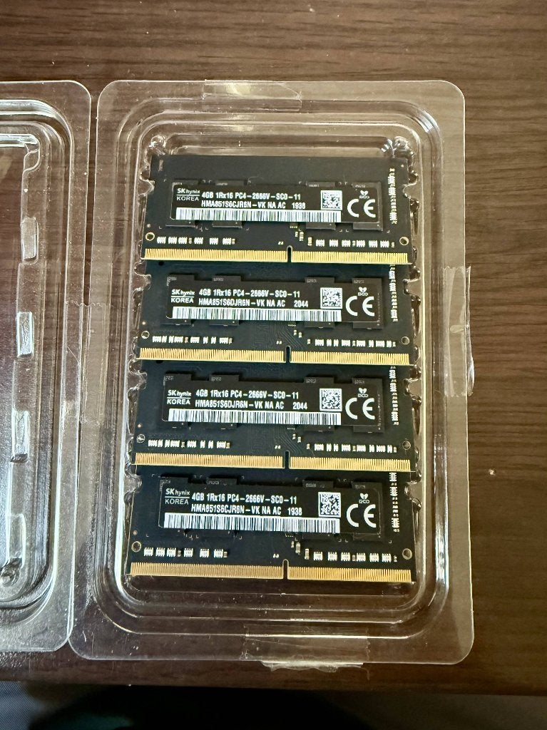 SK Hynix 4gb 1Rx16 PC4 2666V-SC0-11, Computers en Software, RAM geheugen, Nieuw, Ophalen of Verzenden, Laptop, 4 GB