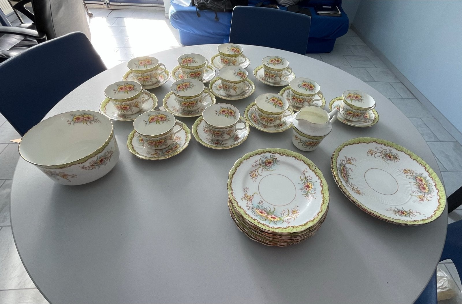 Royal Albert Crown China 'Gem' Servies - Vintage Porselein, Antiek en Kunst, Ophalen