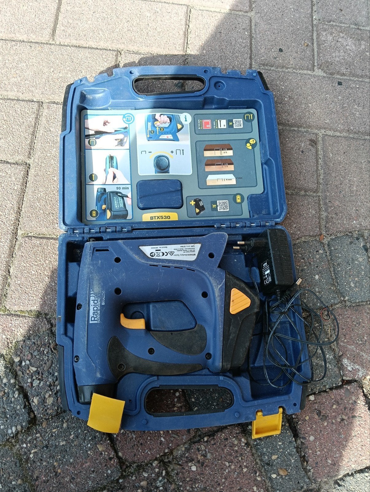 Rapid BTX530 Accu Tacker/Nietmachine met oplader, Doe-het-zelf en Verbouw, Ophalen of Verzenden, Gebruikt, Tacker/nietmachine