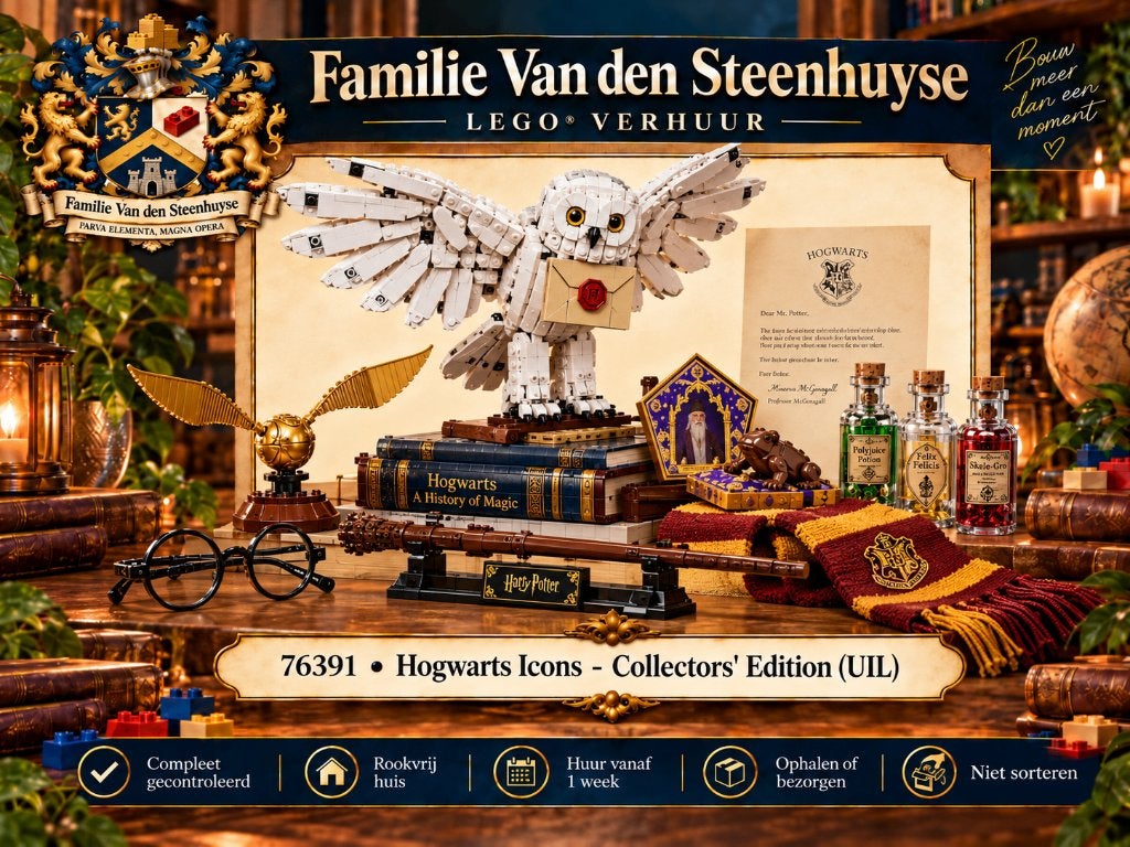 LEGO Hogwarts Icons 76391 huren, Lego, Harry Potter, Ophalen of Verzenden, Zo goed als nieuw