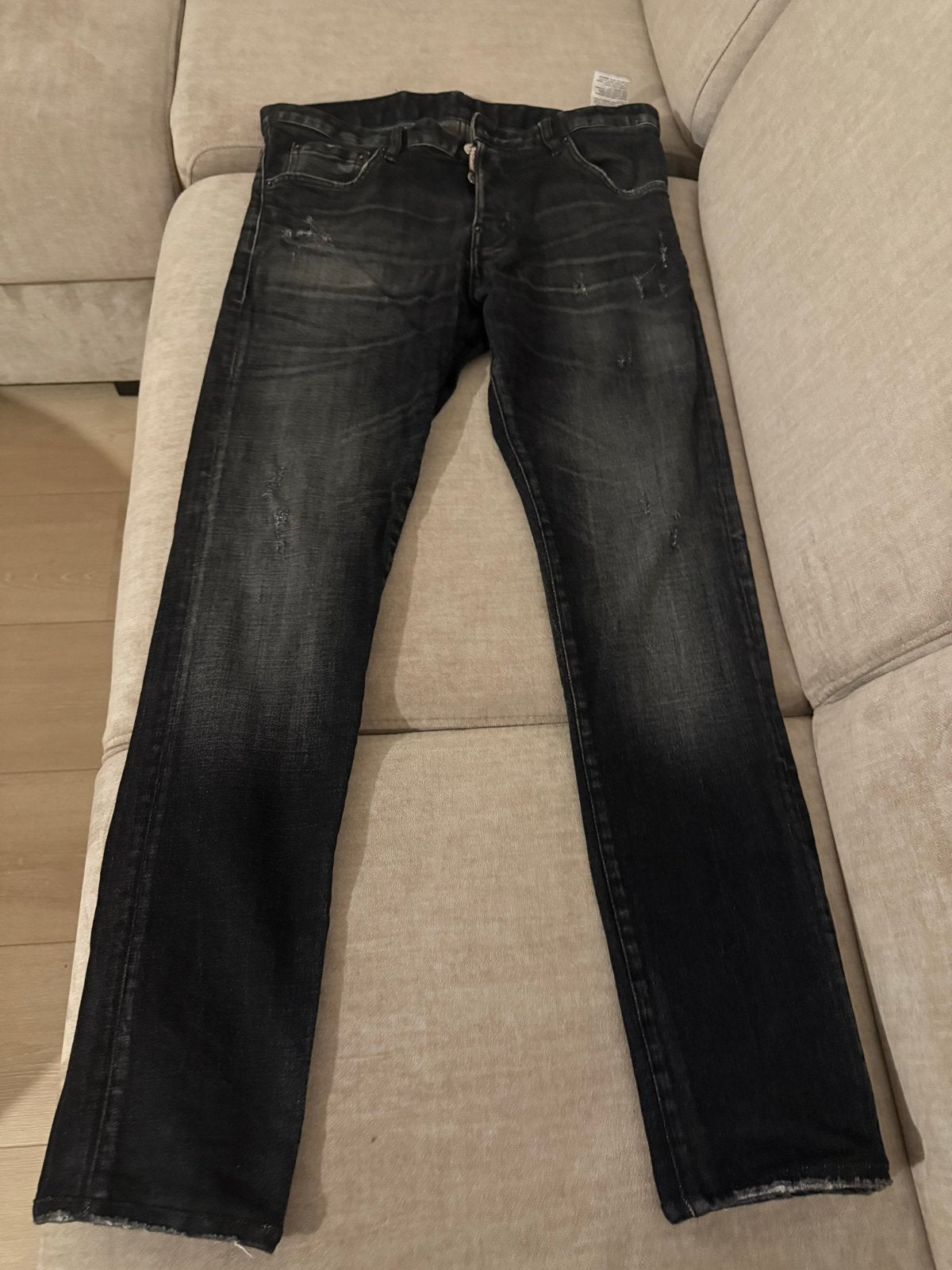 Dsquared2 Skinny Jeans Maat 46 - Zo goed als nieuw, Kleding | Heren, Ophalen of Verzenden, Zo goed als nieuw, Zwart, W32 (confectie 46) of kleiner