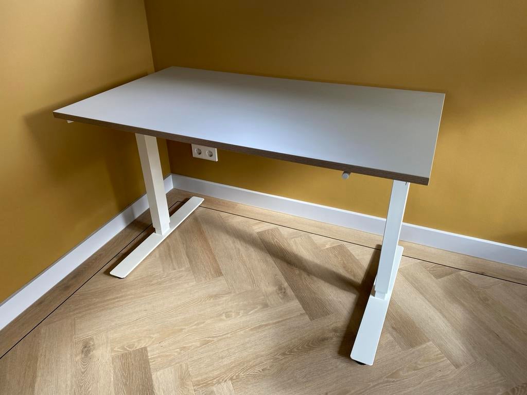 IKEA SKARSTA Zit/Sta Bureau 120x70cm - Handmatig Verstelbaar, Ophalen, Zit-sta bureau, Gebruikt, 120 cm