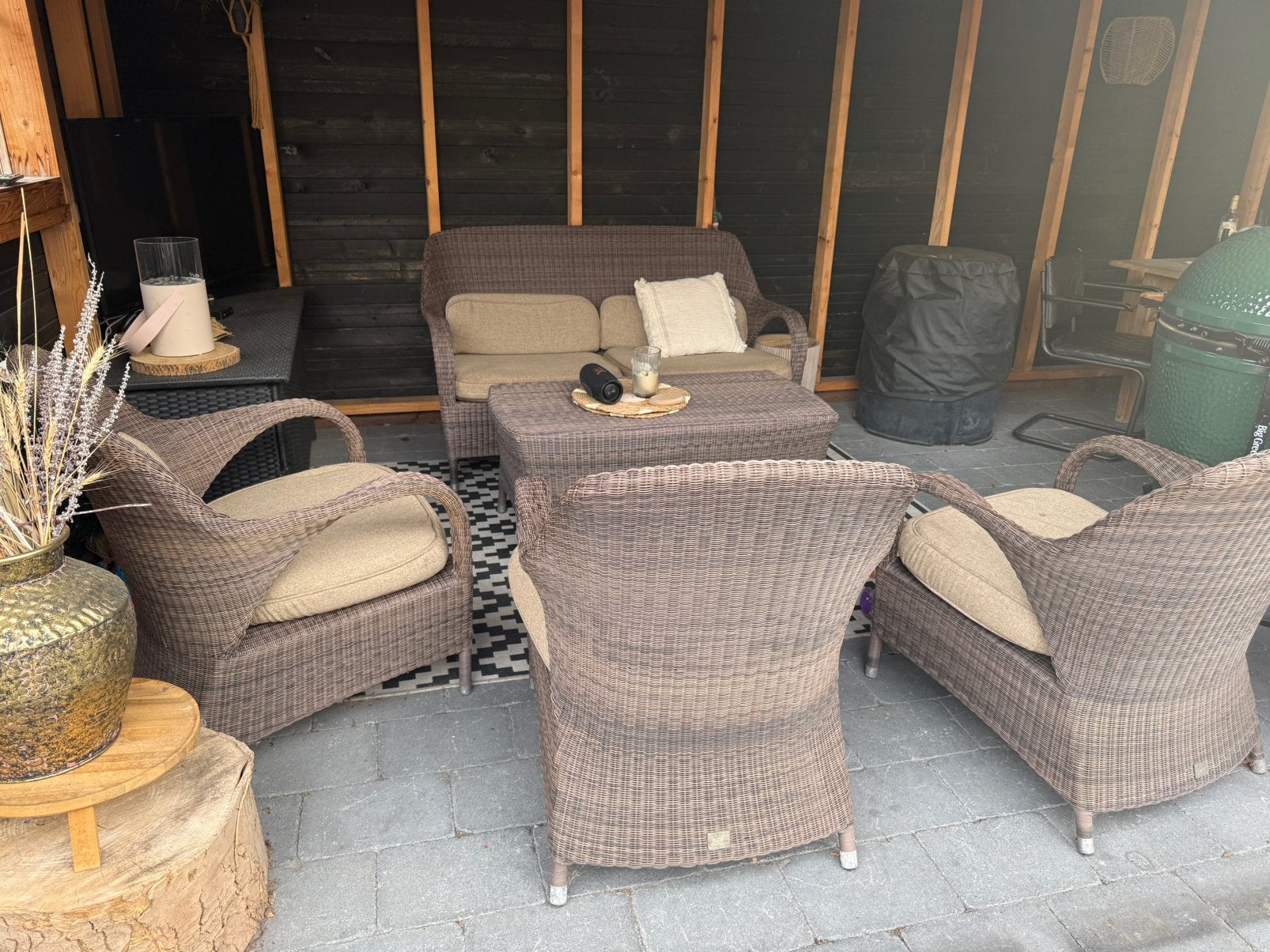 4Seasons loungeset, Tuin en Terras, Ophalen, Gebruikt, 5 zitplaatsen, Loungeset