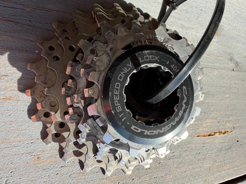 Campagnolo SR 11 speed cassette, Ophalen, Staal, Zo goed als nieuw, Racefiets