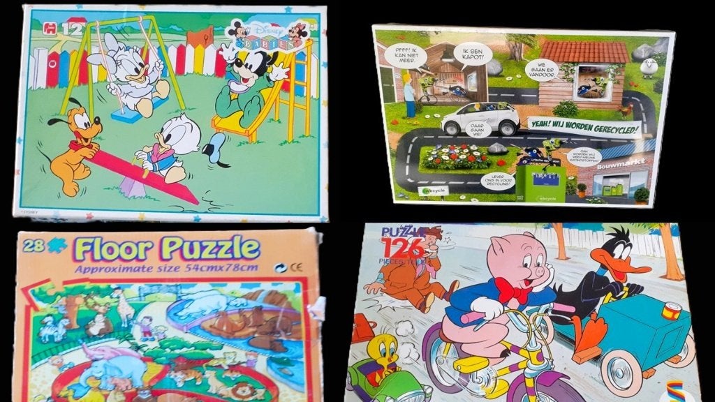4 Kinder Puzzels, Ophalen of Verzenden, Meer dan 50 stukjes, Zo goed als nieuw