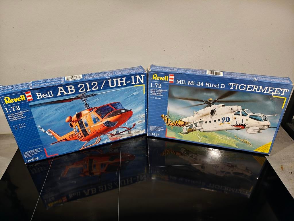 Revell Modelbouw Helikopters: Bell AB 212/UH-1N & Mil Mi-24, Hobby en Vrije tijd, 1:72 tot 1:144, Nieuw, Ophalen of Verzenden