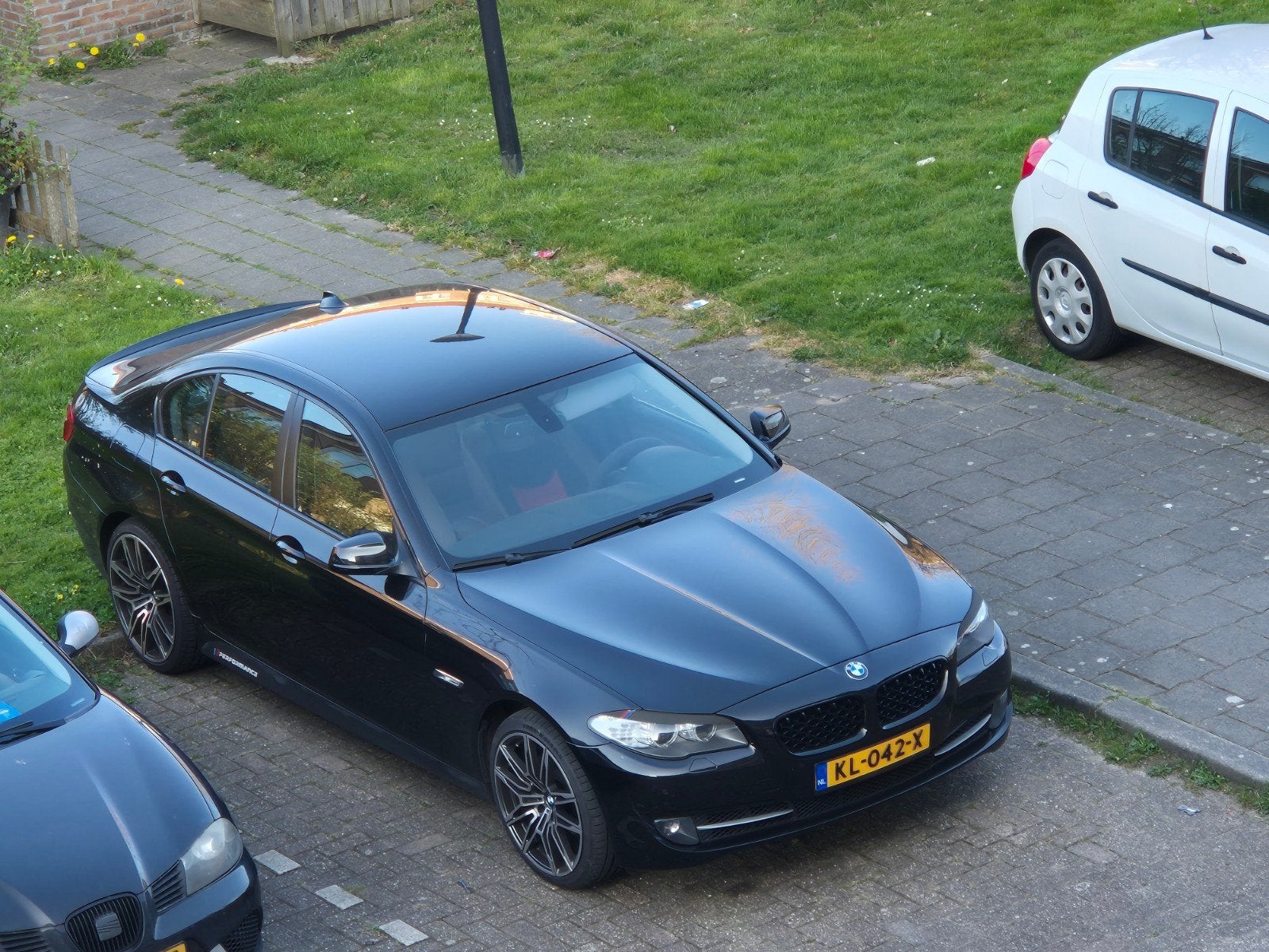 BMW 5-Serie 520i 184pk Aut. 2011 Zwart, Auto's, 4 cilinders, 2000 kg, Zwart, Leder