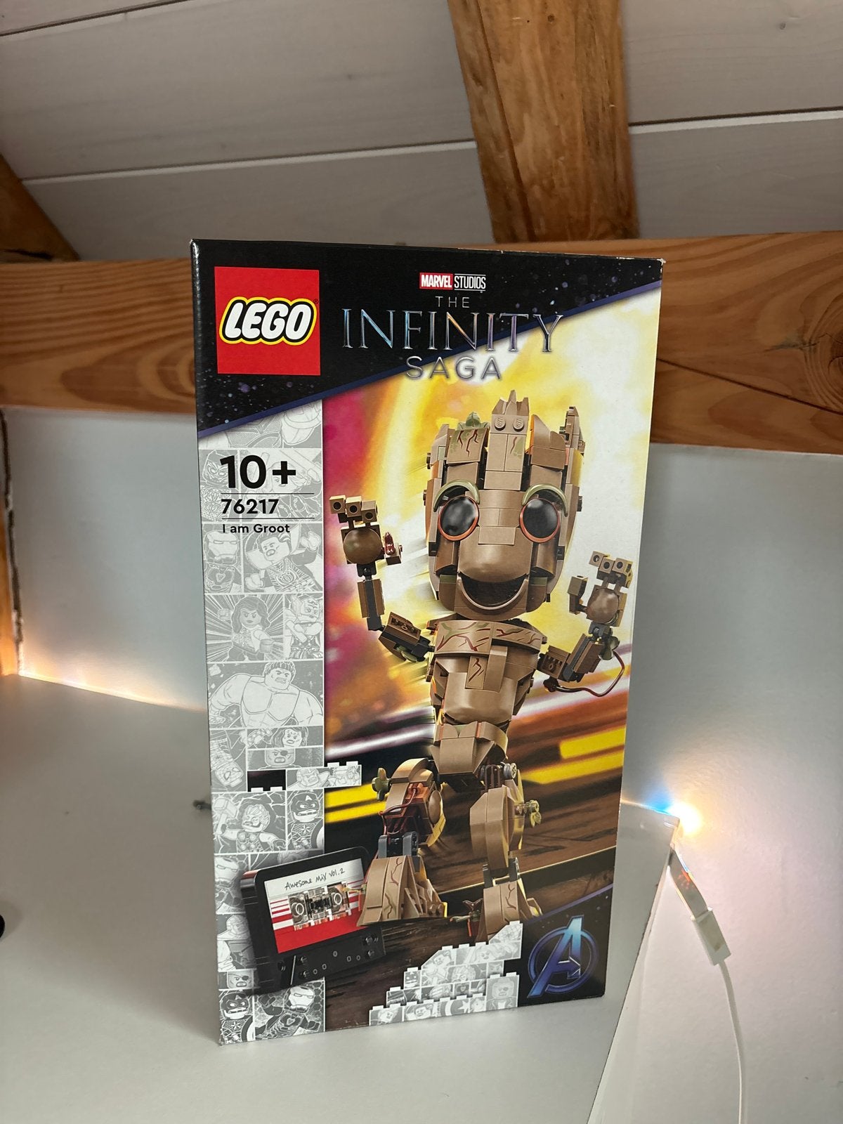 LEGO Marvel I Am Groot (76217) compleet met doos en boekje, Ophalen of Verzenden, Zo goed als nieuw