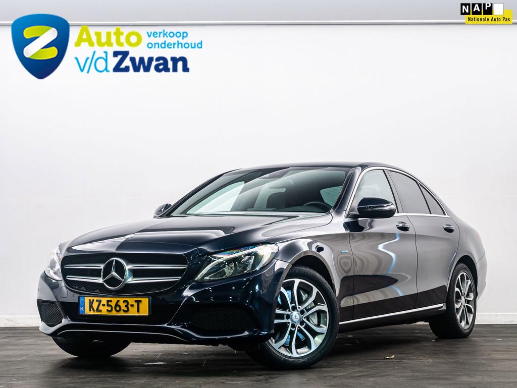 Mercedes-Benz C-klasse 350 e Burmester/Led/Camera/Keyless, Auto's, Mercedes-Benz, Automaat, Achterwielaandrijving, Gebruikt, Blauw
