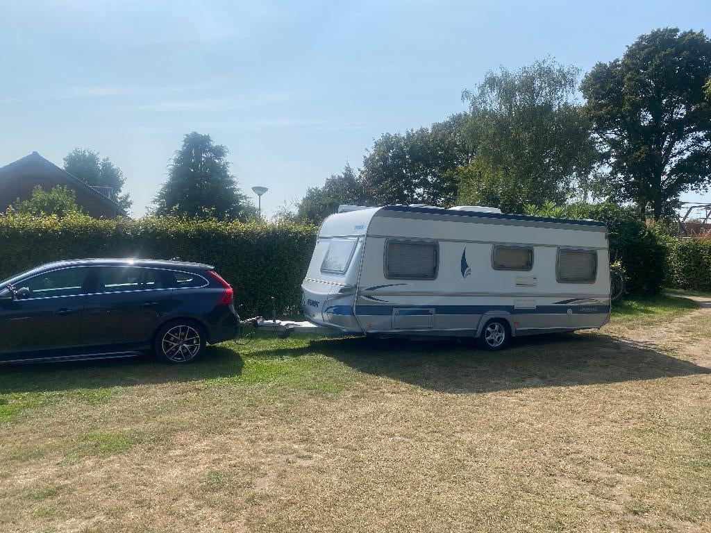 Caravan Fendt Diamant 510 TFB uit 2005, 2de eigenaar, Caravans en Kamperen, Caravans, Schokbreker, Rondzit, Lengtebed, Particulier