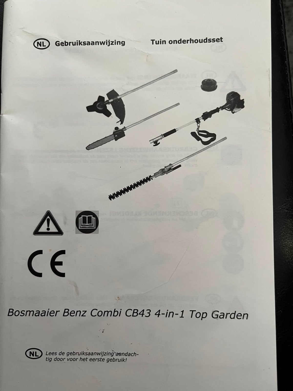 Bosmaaier Benz Combi CB43 4-in-1 Top Garden, Ophalen, Gebruikt, 30 tot 50 cm, Benzine