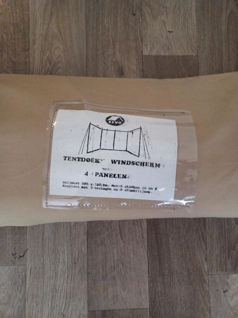 Katoenen ESVO windscherm 5 meter lang Z.g.a.n, Ophalen of Verzenden, Zo goed als nieuw
