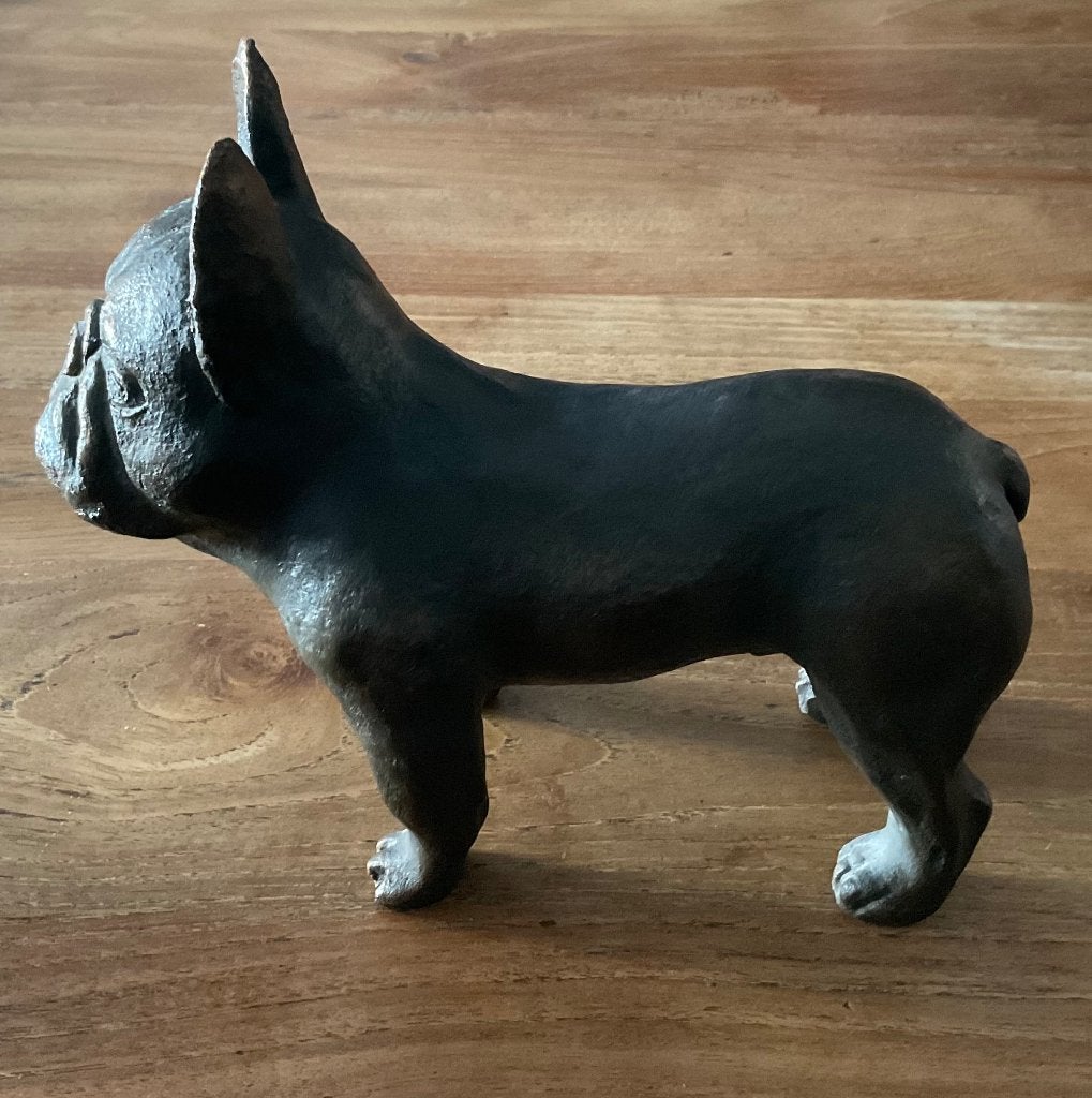 Hond beeld mops Franse Bulldog keramiek gemerkt, Verzamelen, Beelden en Beeldjes, Ophalen of Verzenden, Zo goed als nieuw, Dier