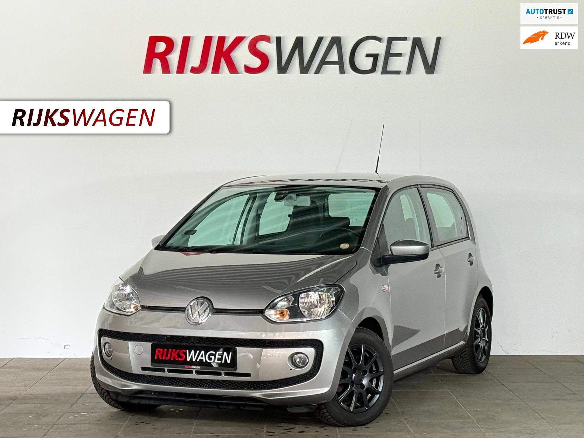 Volkswagen Up! 1.0 high up! BlueMotion Automaat/Airco/Stoelv, Auto's, Dealer onderhouden, Stof, Gebruikt, Met garantie (alle)