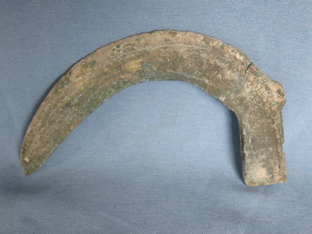 Bronstijd - sikkel in brons . ca. 3000 jaar oud, Ophalen of Verzenden, Brons