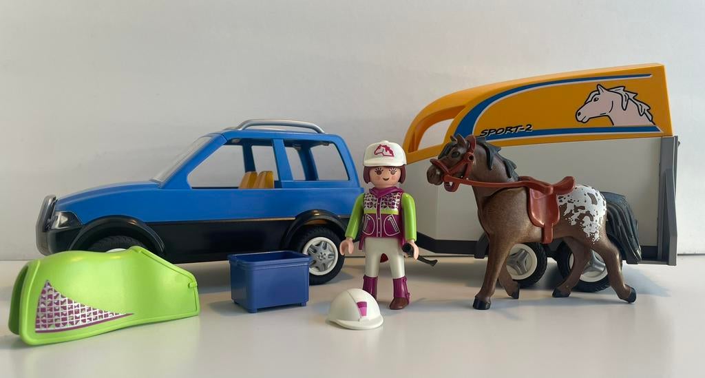 Playmobil 5223 - Voertuig met paardentrailer, Ophalen of Verzenden, Zo goed als nieuw