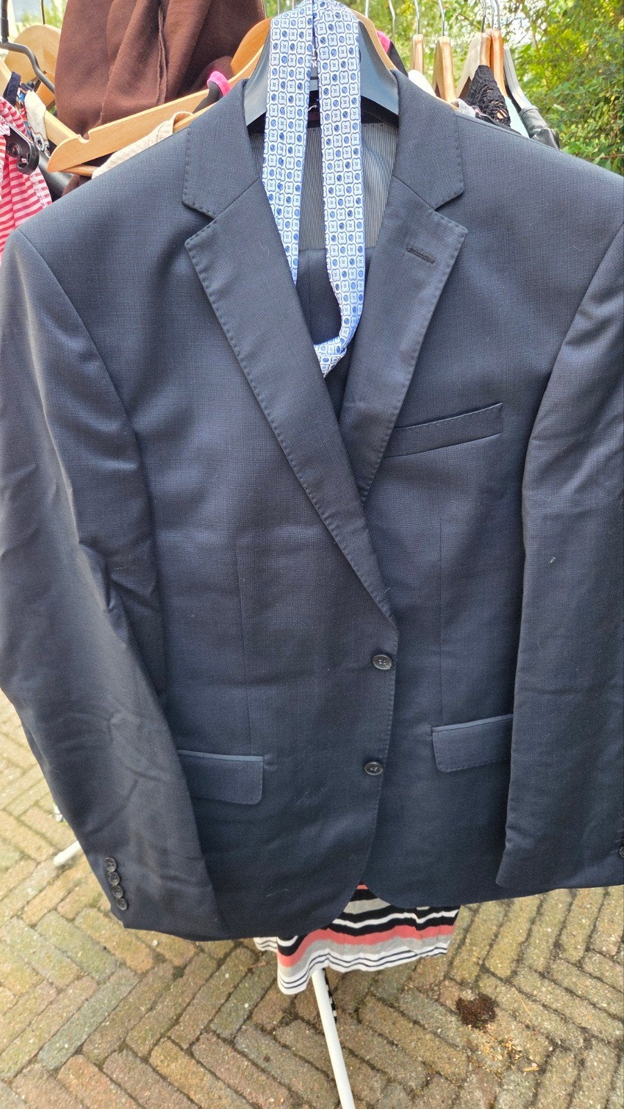 Carl Gross pak met Reda stof en Hemley stropdas, Maat 52/54 (L), Carl Gross, Blauw, Ophalen of Verzenden