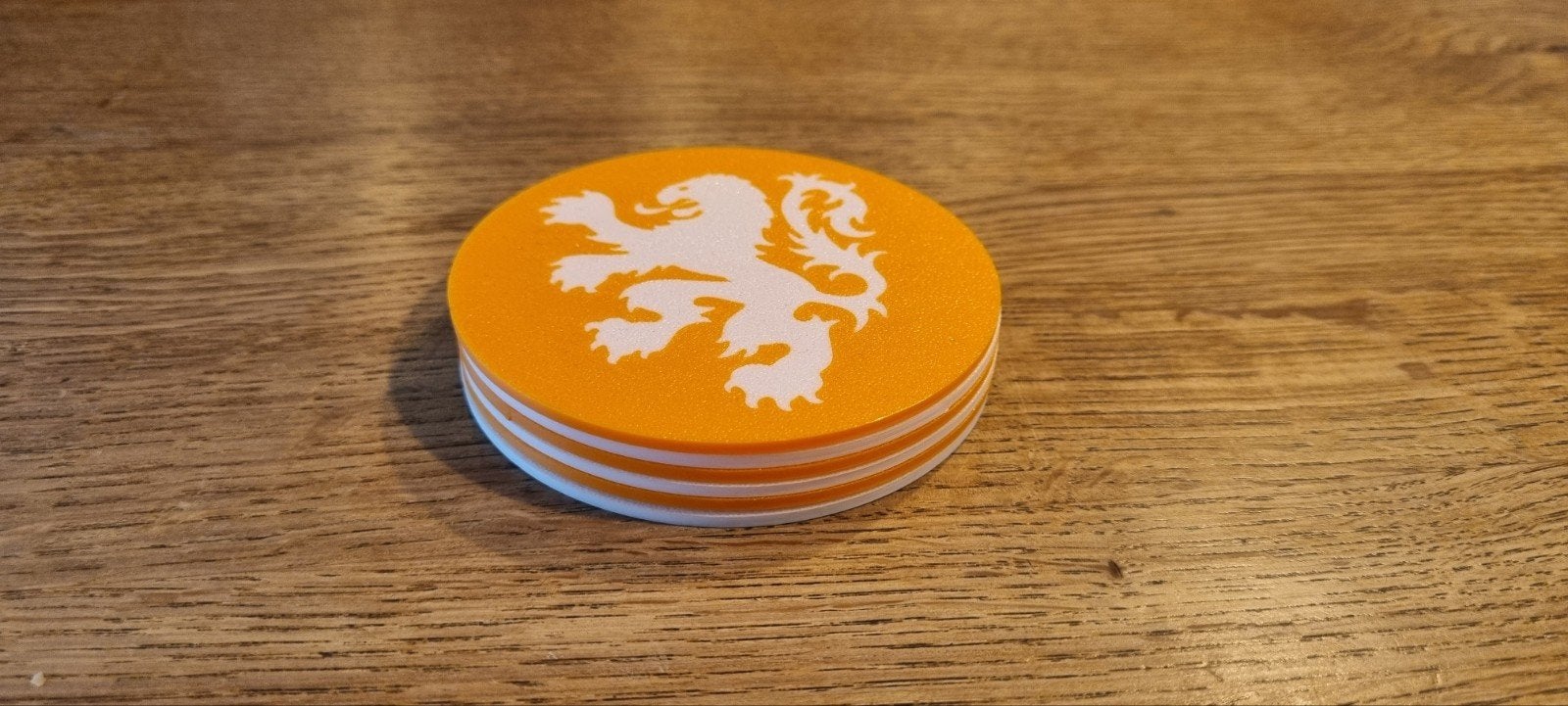 Set van 6 Oranje Onderzetters met Nederlandse Leeuw, Overige stijlen, Nieuw, Kunststof, Ophalen of Verzenden