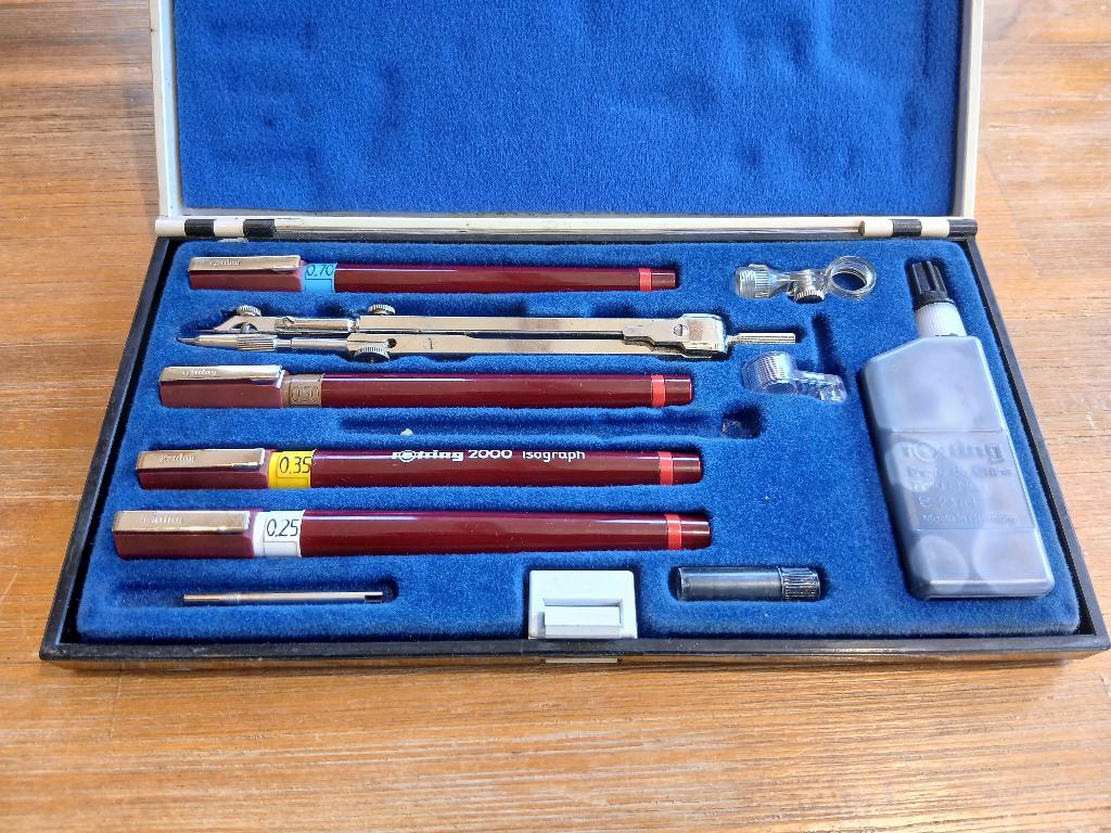 rotring 2000 isografh tekenset, Ophalen, Zo goed als nieuw, Overige typen