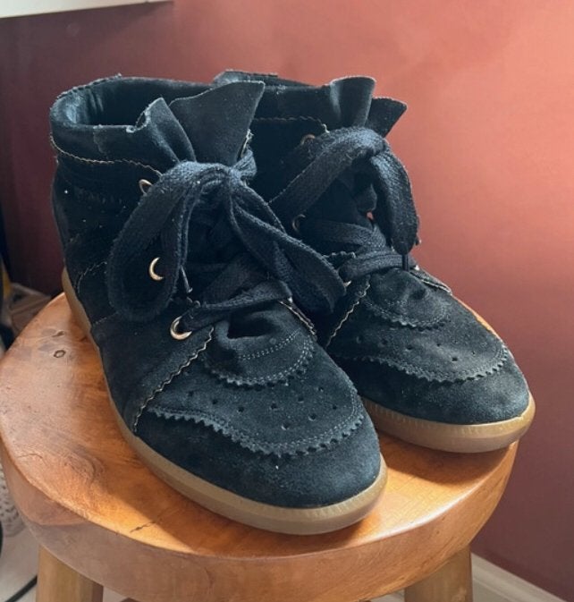 Isabel Marant Bobby Sneakers ~ zo goed als nieuw ~ maat 41, Ophalen of Verzenden, Zo goed als nieuw, Zwart, Sneakers of Gympen