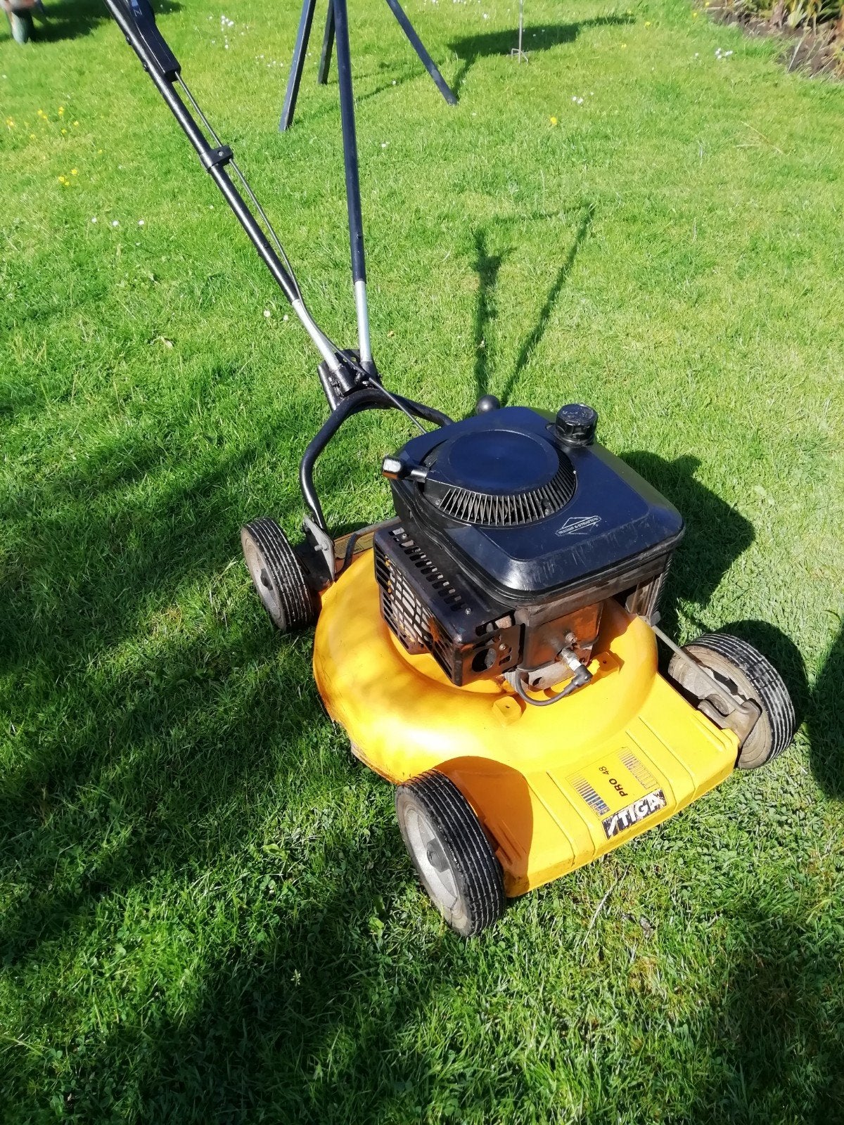 Stiga PRO 48 mulching Benzine Grasmaaier, Tuin en Terras, Grasmaaiers, Gebruikt, Benzine-grasmaaier, 40 t/m 49 cm, Cirkelmaaier