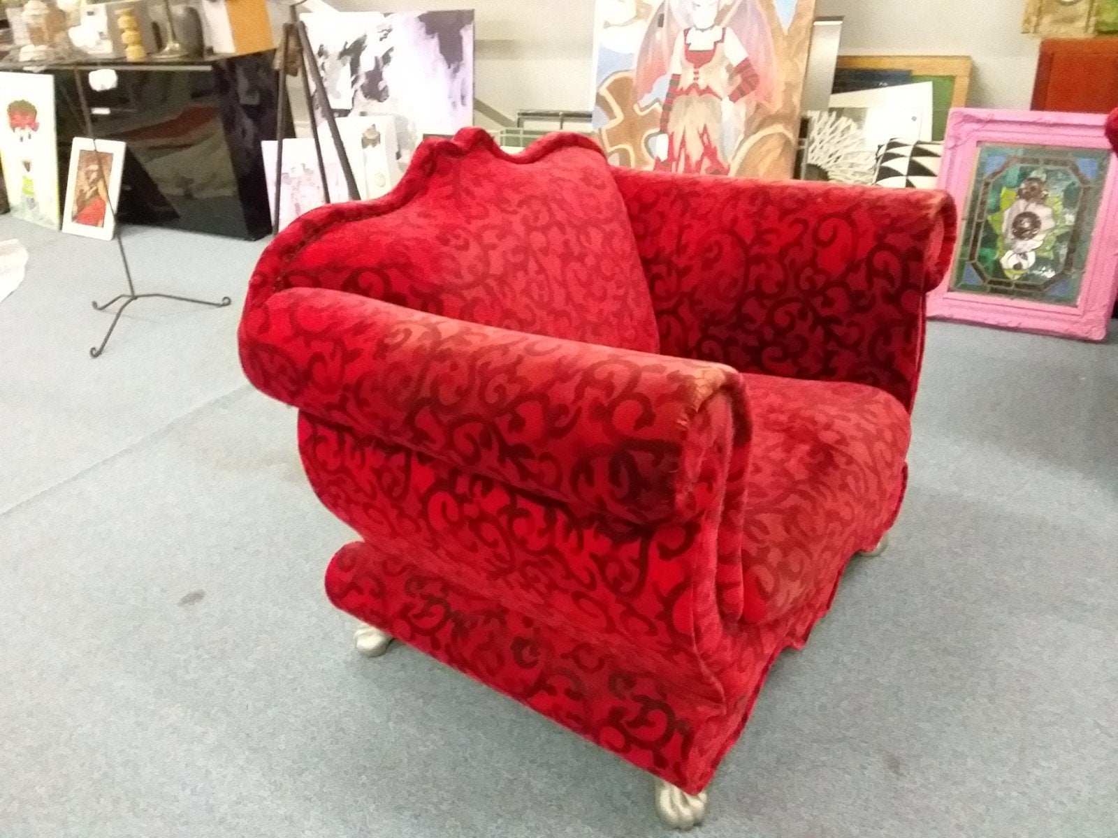 2 Rode Bretz Stoelen - Design Fauteuils, Gebruikt, Twee, Bretz Design, Modern, Opvallend, Ophalen of Verzenden