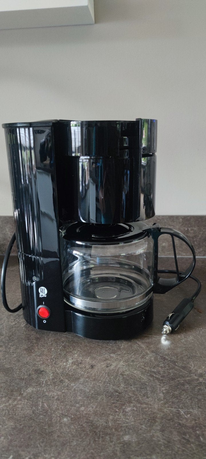 All Ride Koffiezetapparaat 24V - Ideaal voor onderweg, Witgoed en Apparatuur, Koffiezetapparaten, Zo goed als nieuw, Gemalen koffie