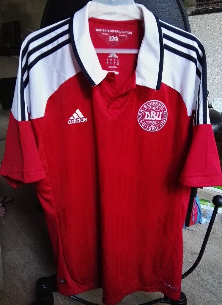 shirt; Nat Elftal Denemarken, Adidas, XL, Ophalen of Verzenden, Zo goed als nieuw, Buitenlandse clubs, Shirt