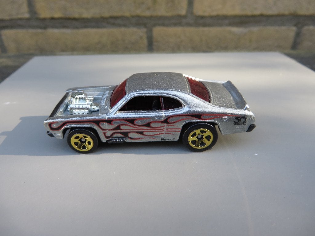 Hotwheels 50th Anniversary Zamac series Plymouth Duster, Ophalen of Verzenden, Zo goed als nieuw, Auto