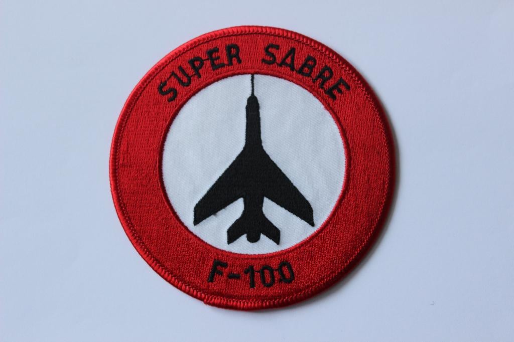 patch f-100  super sabre  denmark, Verzenden, Zo goed als nieuw, Patch, Badge of Embleem